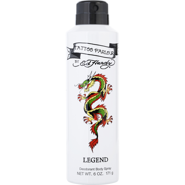Ed Hardy Tattoo Parlour Legend Deodorant Body Spray 6 oz