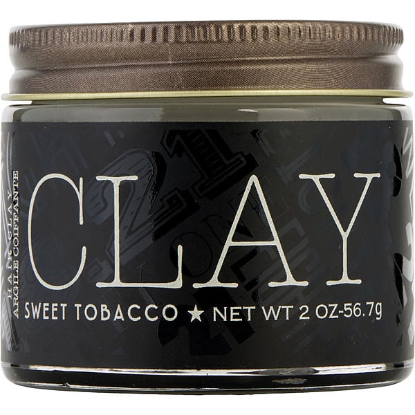 18.21 Man Made Hair Clay Sweet Tobacco 2 oz