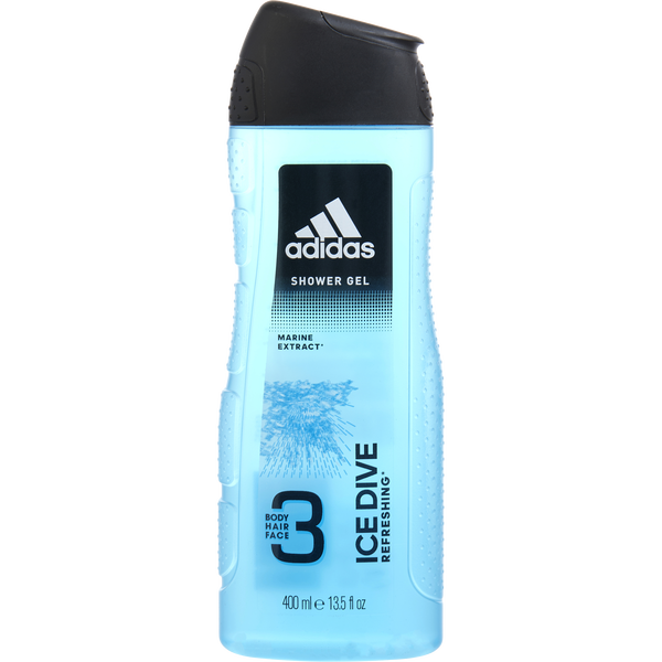 Adidas Ice Dive 3 In 1 Body, Hair & Face Shower Gel 13.5 oz