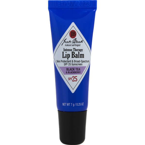 Jack Black Intense Therapy Lip Balm Spf 25 With Black Tea & Blackberry 7g/0.25oz