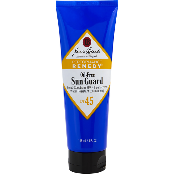 Jack Black Sunscreen Sun Guard Oil-Free Very Water/ Sweat Resistant Sunscreen Spf 45 118ml/4oz