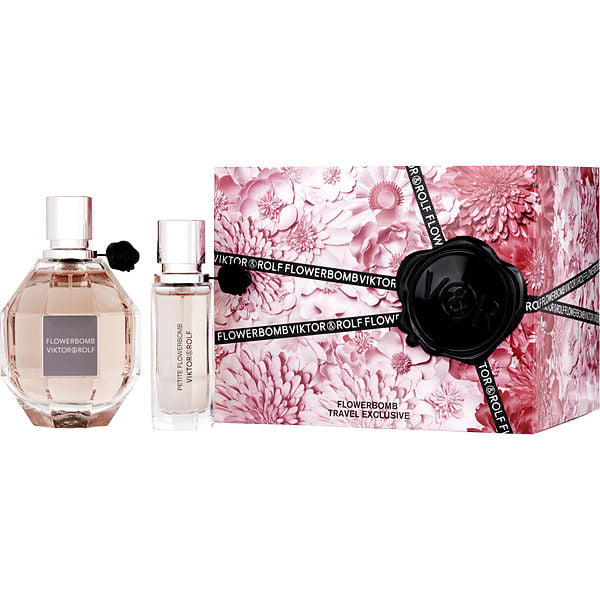 Flowerbomb Travel Set Eau De Parfum Spray 3.4 oz & Eau De Parfum Spray 0.68 oz (Travel Set)