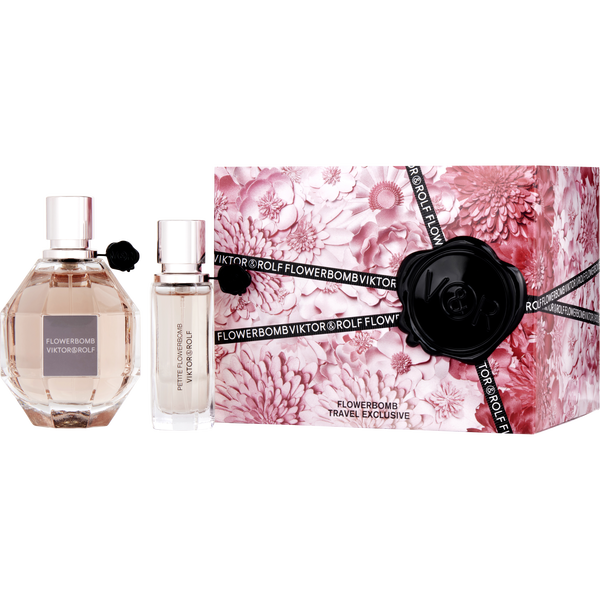 Flowerbomb Travel Set Eau De Parfum Spray 3.4 oz & Eau De Parfum Spray 0.68 oz (Travel Set)