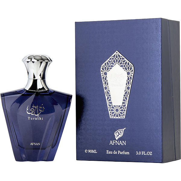 Afnan Turathi Blue Eau De Parfum Spray 3 oz