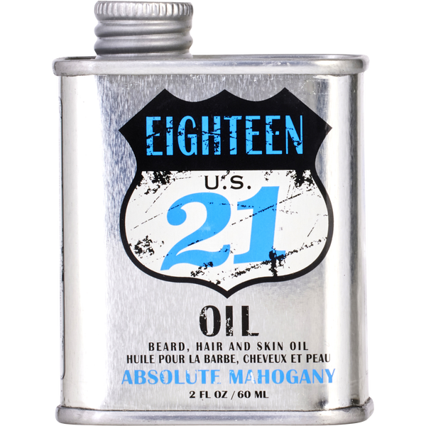 18.21 Man Made Beard, Hair, And Skin Oil Absolute Mahogany 2 oz