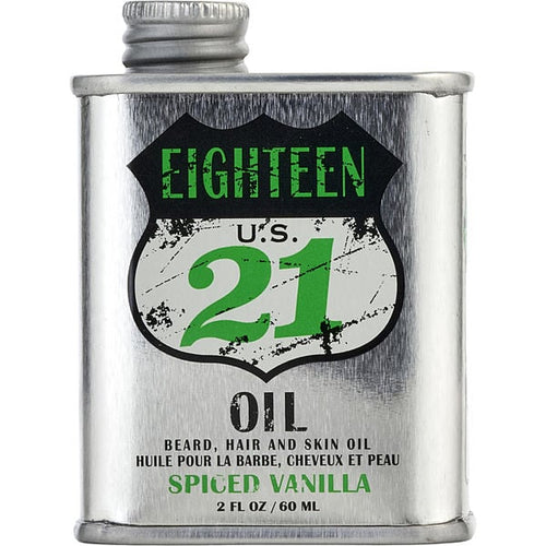 18.21 Man Made Beard, Hair, And Skin Oil Spiced Vanilla 2 oz