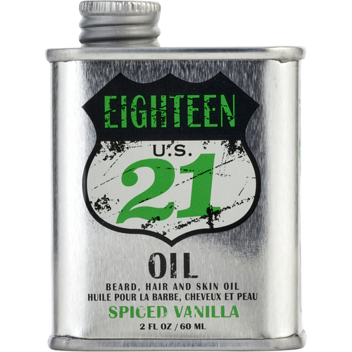 18.21 Man Made Beard, Hair, And Skin Oil Spiced Vanilla 2 oz