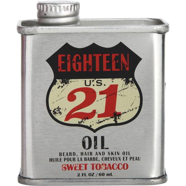 18.21 Man Made Beard, Hair, And Skin Oil Sweet Tobacco 2 oz