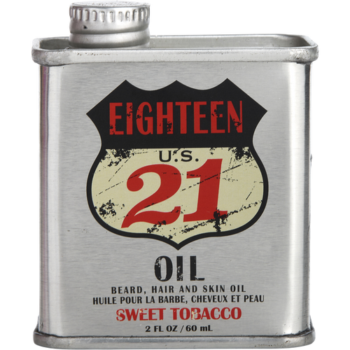 18.21 Man Made Beard, Hair, And Skin Oil Sweet Tobacco 2 oz