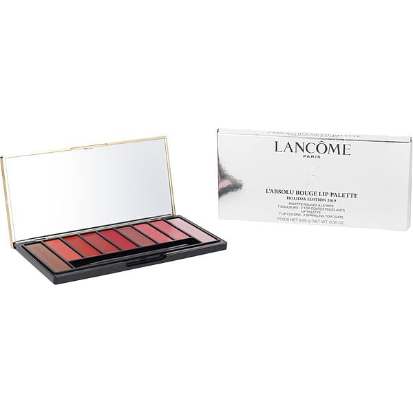 Lancome L'Absolu Rouge Lip Palette Holiday Edition (7x Lip Color, 2x Sparkling Top Coat, 1x Brush) 15.97g/0.56oz