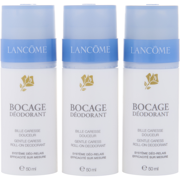Lancome Bocage Deodorant Bocage Trio: Gentle Caress Deodorant Roll-On --3x50ml/1.69oz (Travel)