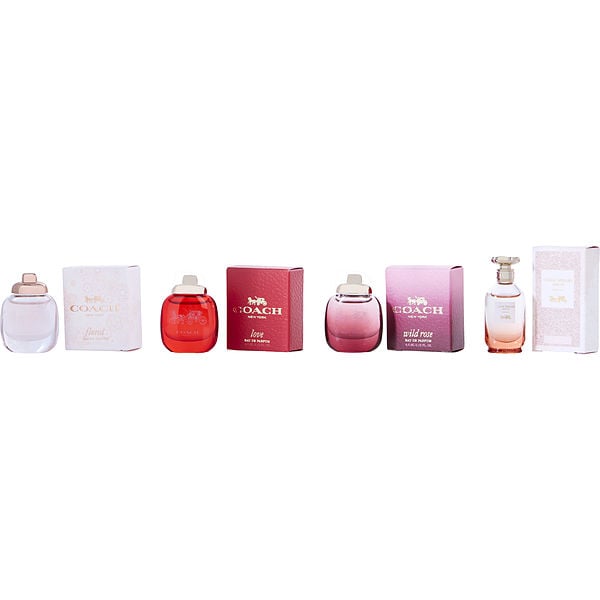Coach Variety 4 Piece Mini Variety With Dreams Sunset & Floral & Love & Wild Rose And All Are Eau De Parfum 0.15 oz Mini