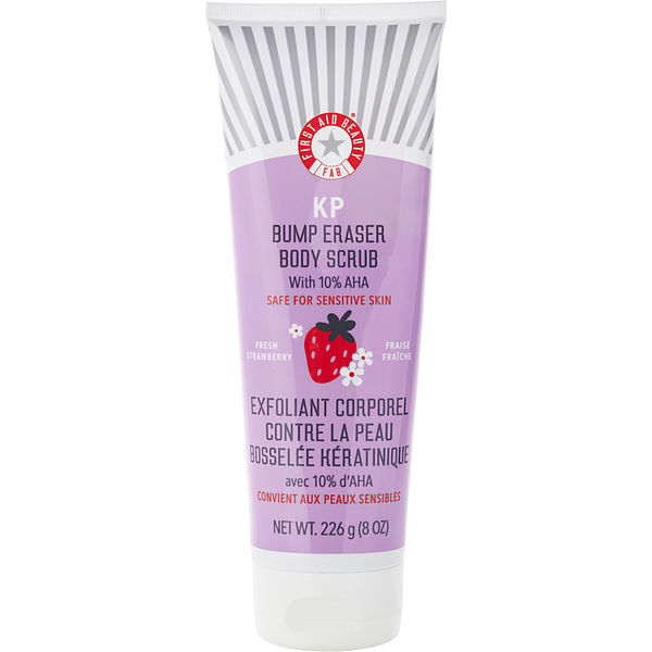 First Aid Beauty Kp Bump Eraser Body Scrub With 10% Aha Strawberry Scent 226g/8oz