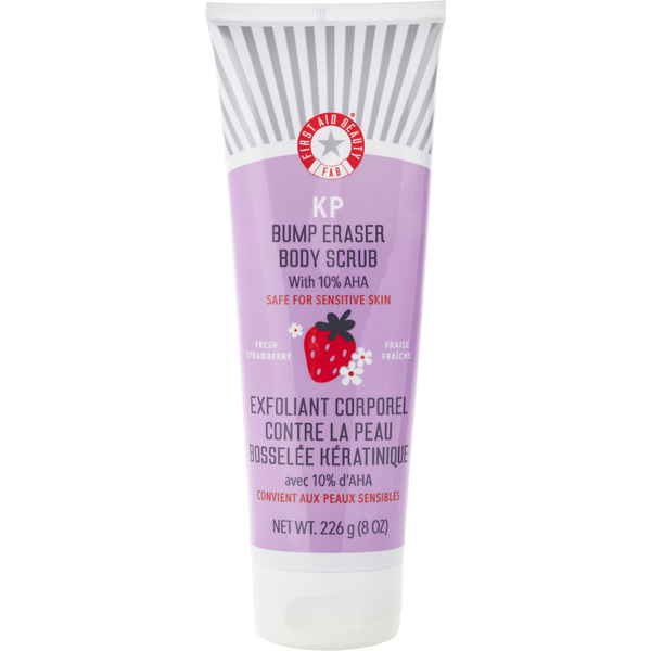 First Aid Beauty Kp Bump Eraser Body Scrub With 10% Aha Strawberry Scent 226g/8oz