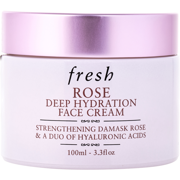 Fresh Rose Deep Hydration Face Cream W/Damask Rose & Hyaluronic Acids 100ml/3.3oz