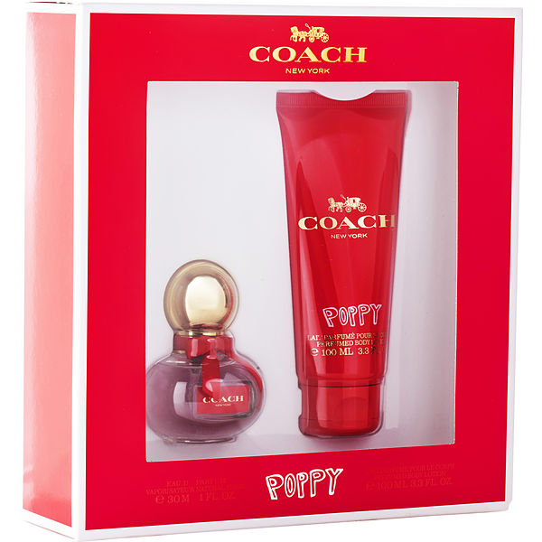 Coach Poppy Eau De Parfum Spray 1 oz & Body Lotion 3.4 oz