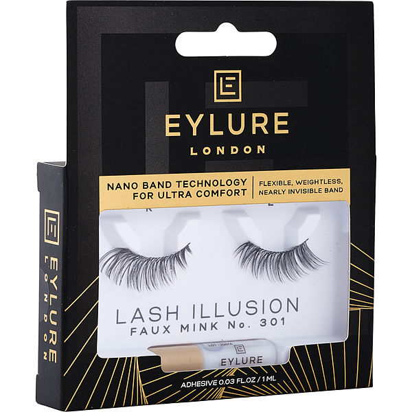Eylure Lash Illusion False Lashes (Adhesive Included) - # 301 1pair