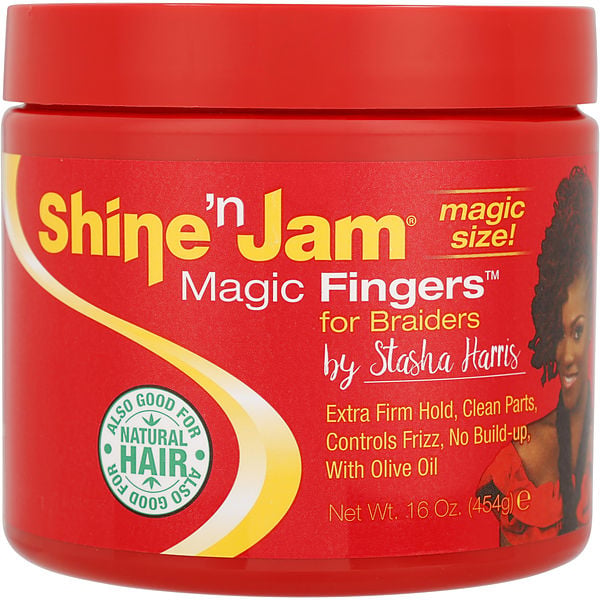 Shine 'N Jam Magic Fingers Gel For Braiders 16 oz