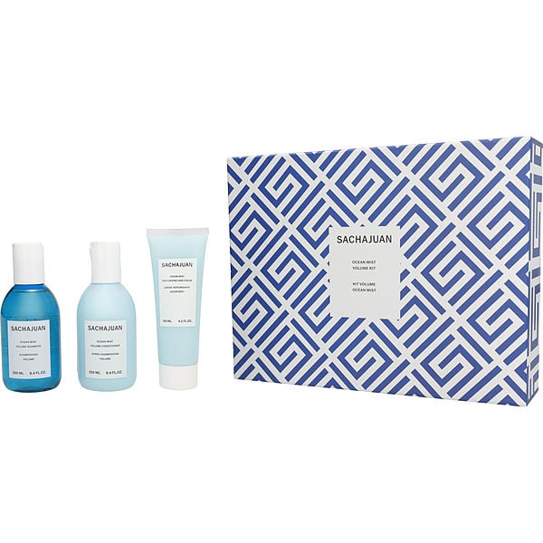 Sachajuan Ocean Mist Volume Kit - Shampoo 8.4 oz & Conditioner 8.4 oz & Texturizing Hair Cream 4.2 oz